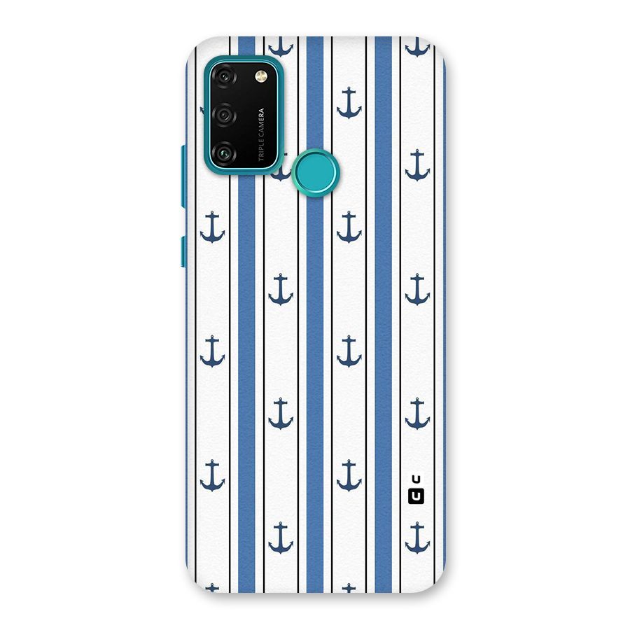 Anchor Stripe Lines Back Case for Honor 9A