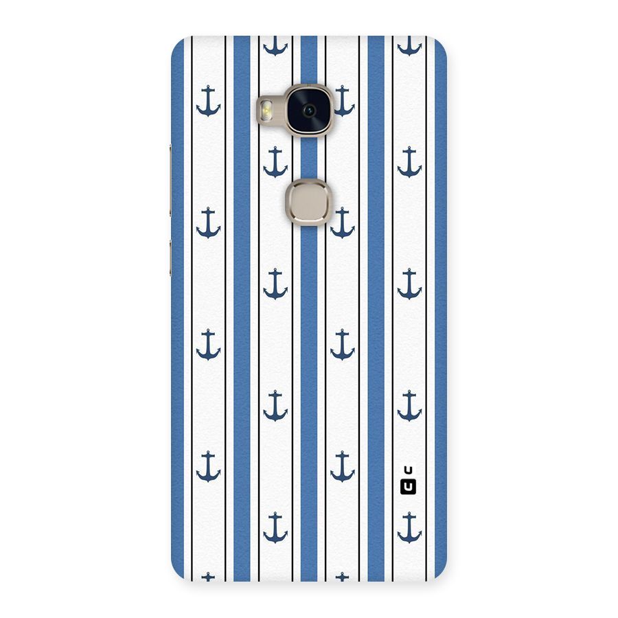 Anchor Stripe Lines Back Case for Huawei Honor 5X