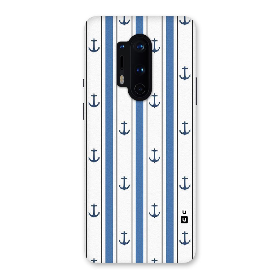 Anchor Stripe Lines Back Case for OnePlus 8 Pro