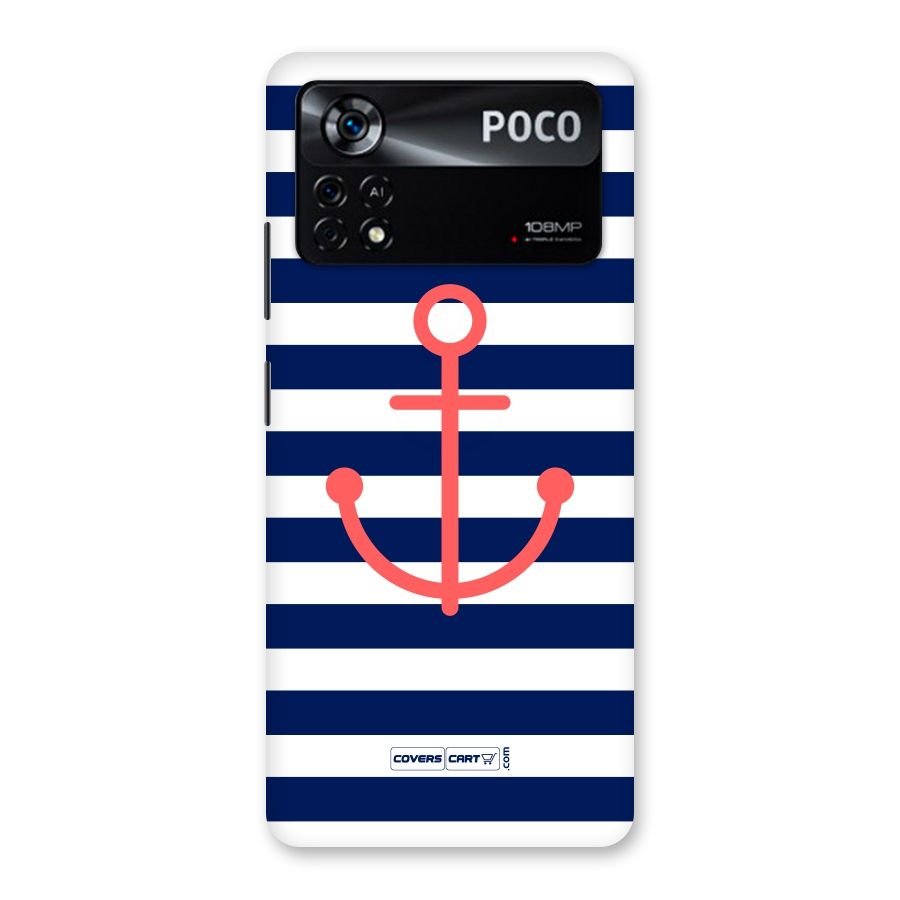 Anchor Stripes Back Case for Poco X4 Pro 5G