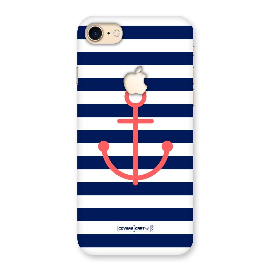 Anchor Stripes Back Case for iPhone 7 Apple Cut