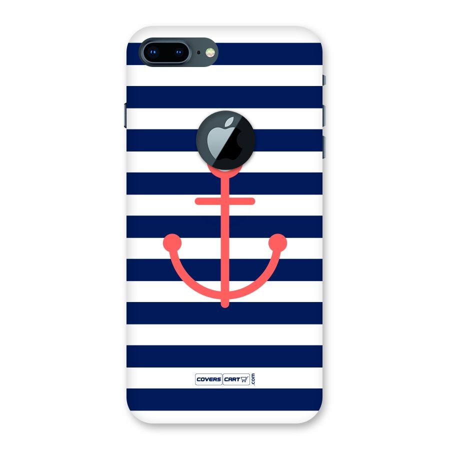 Anchor Stripes Back Case for iPhone 7 Plus Logo Cut