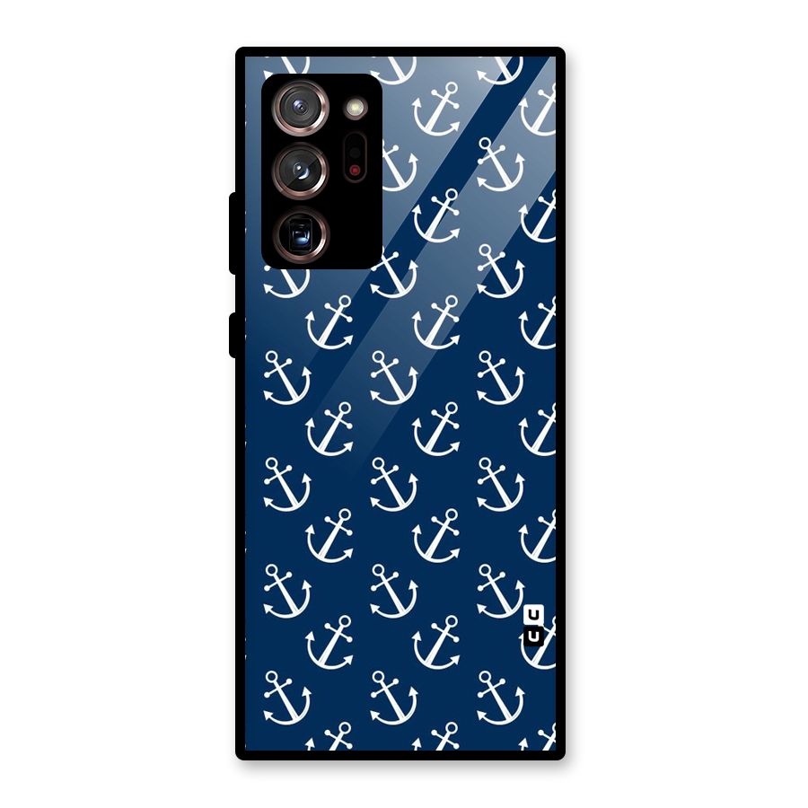 Anchor Zig Pattern Glass Back Case for Galaxy Note 20 Ultra 5G
