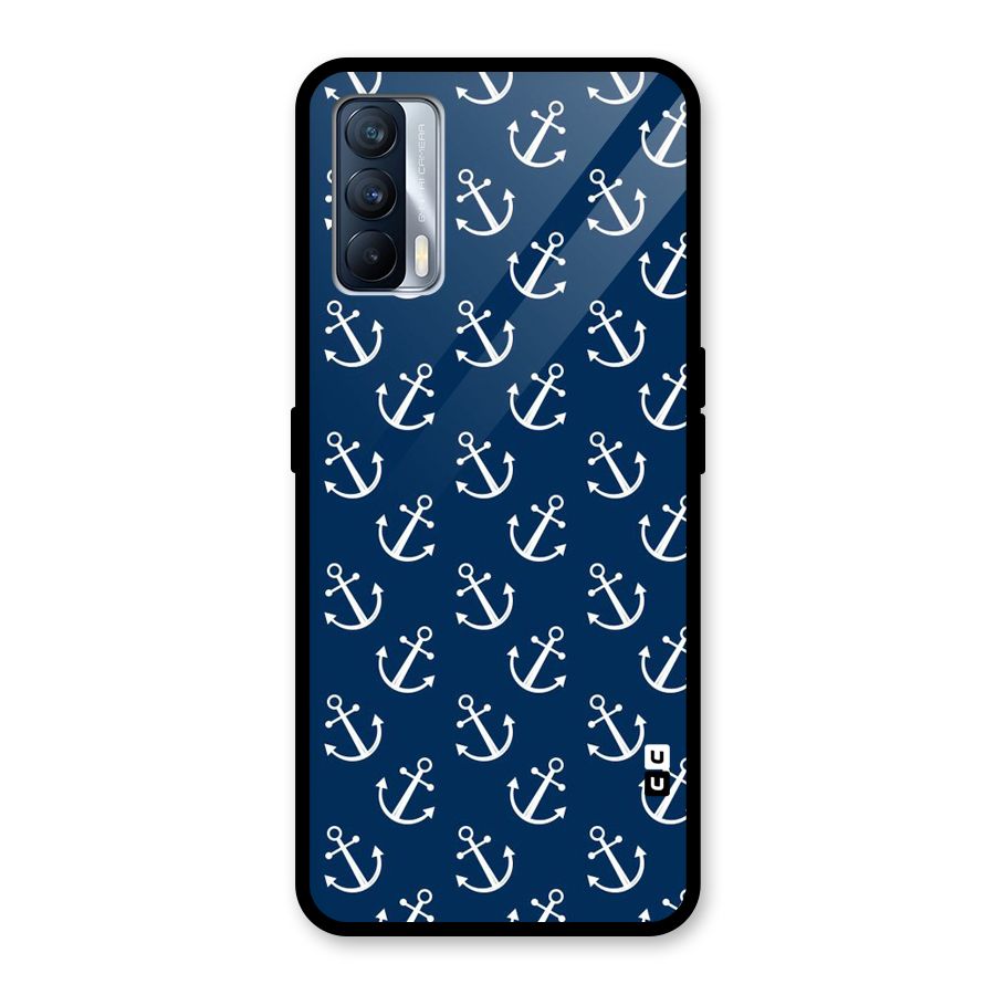 Anchor Zig Pattern Glass Back Case for Realme X7