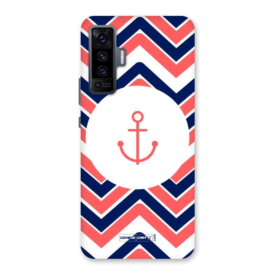 Anchor Zig Zag Back Case for Vivo X50