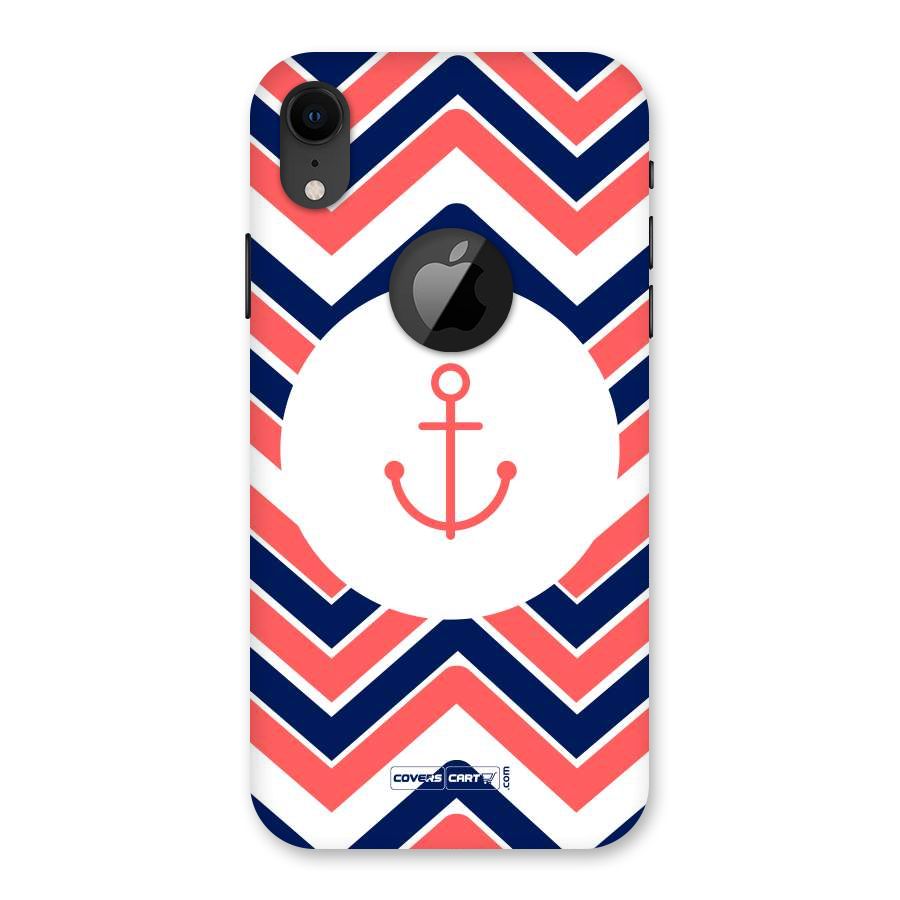 Anchor Zig Zag Back Case for iPhone XR Logo Cut