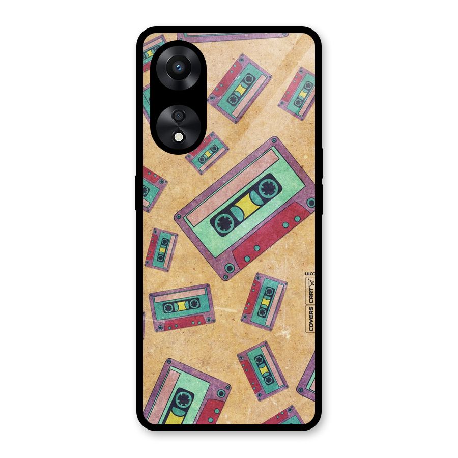 Ancient Cassettes Glass Back Case for Oppo A78