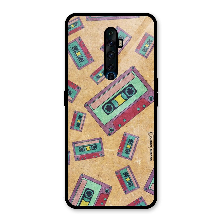 Ancient Cassettes Glass Back Case for Oppo Reno2 F