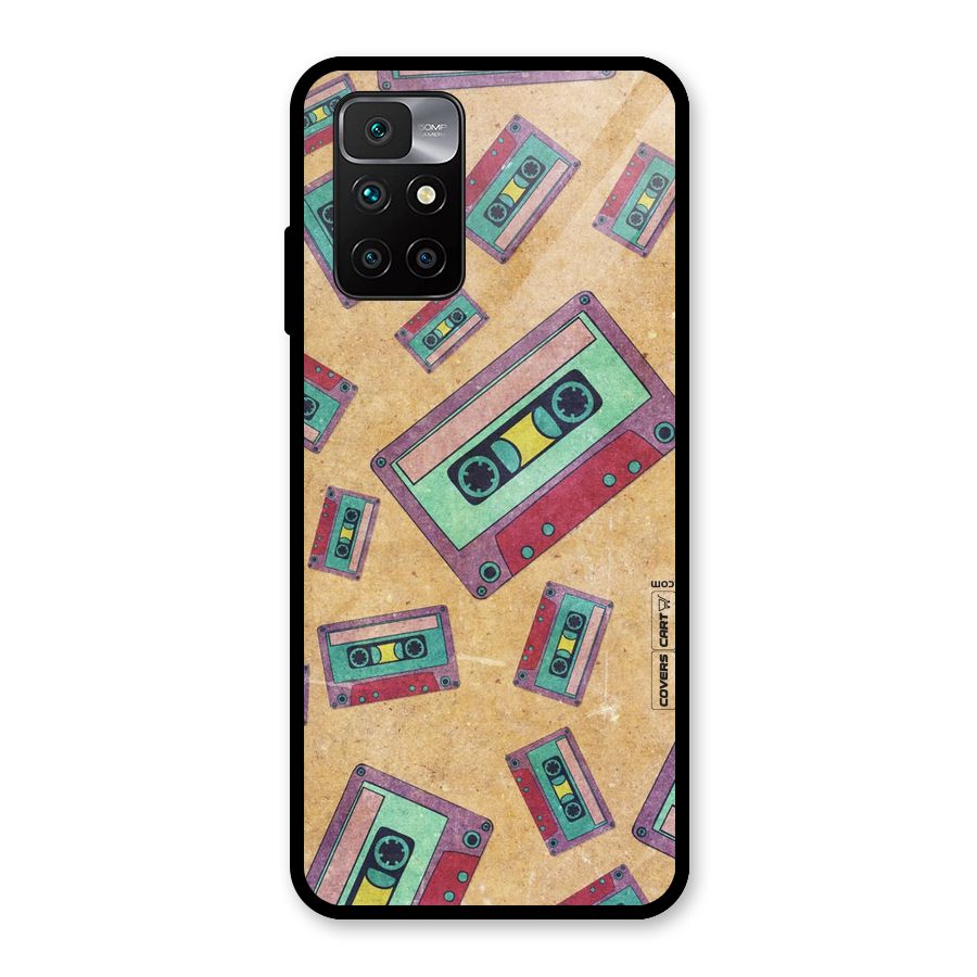 Ancient Cassettes Glass Back Case for Redmi 10 Prime