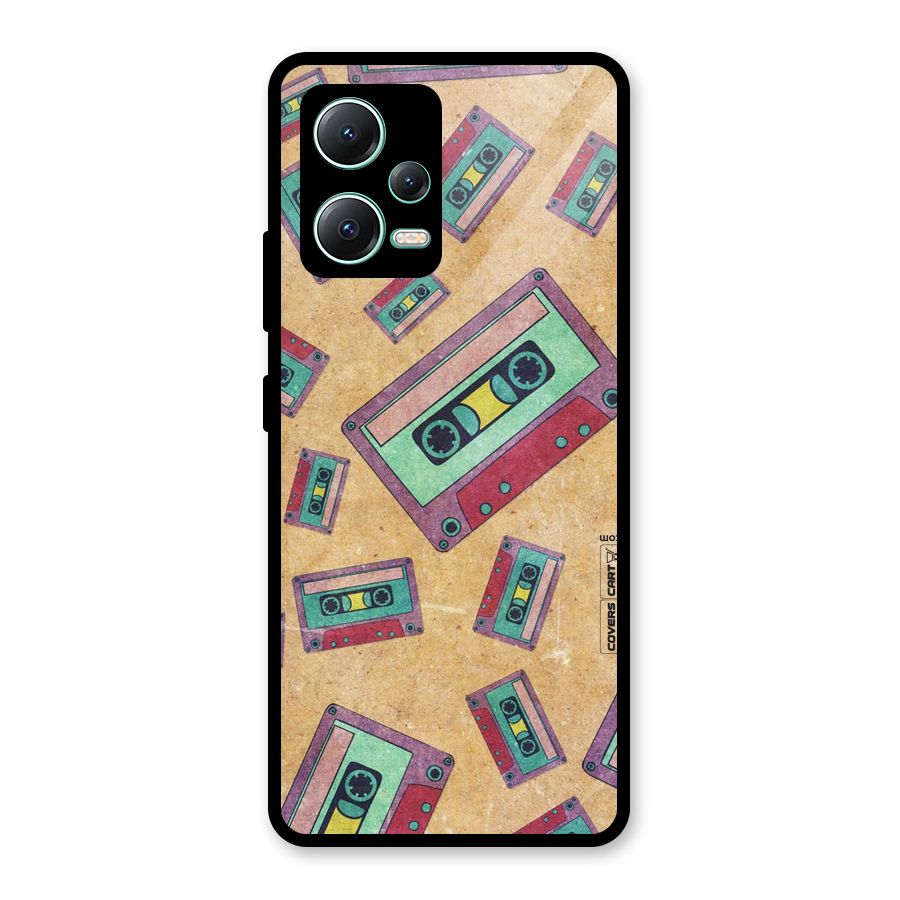 Ancient Cassettes Glass Back Case for Redmi Note 12 5G