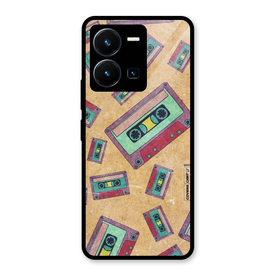 Ancient Cassettes Glass Back Case for Vivo Y35