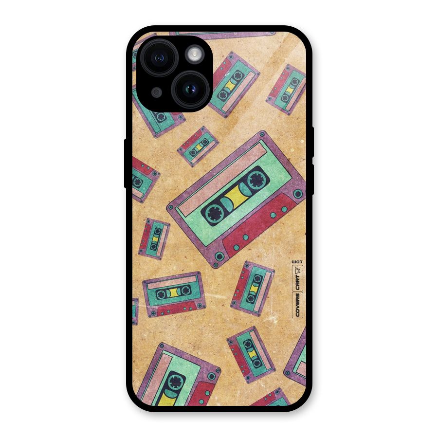 Ancient Cassettes Glass Back Case for iPhone 14