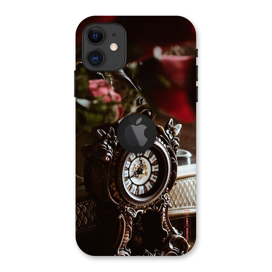 Ancient Clock Back Case for iPhone 11 Logo Cut