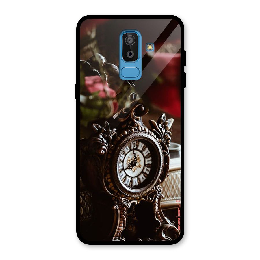 Ancient Clock Glass Back Case for Galaxy J8