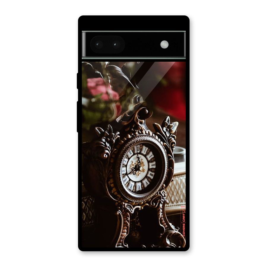 Ancient Clock Glass Back Case for Google Pixel 6a