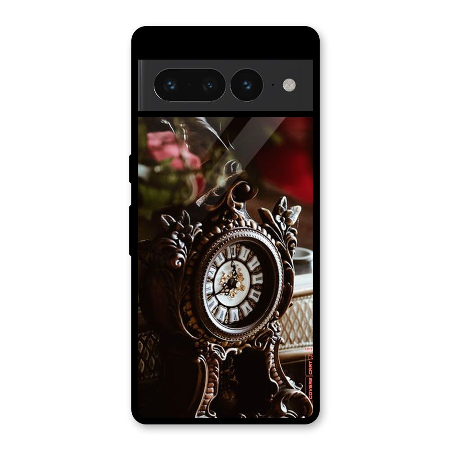 Ancient Clock Glass Back Case for Google Pixel 7 Pro