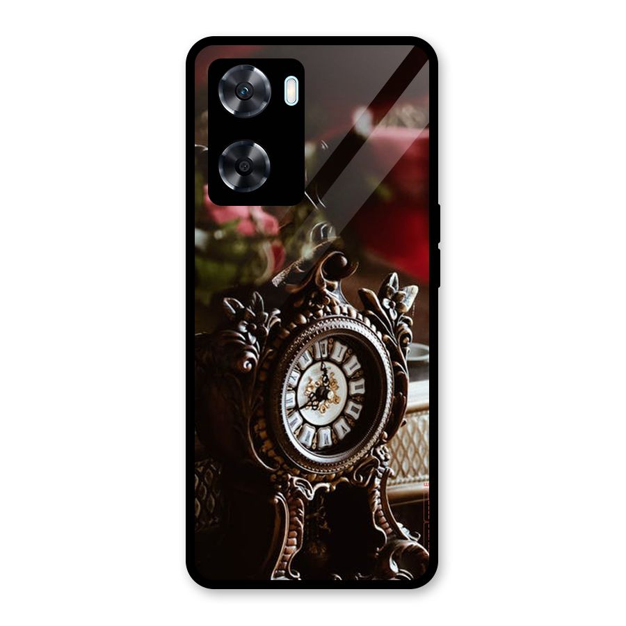 Ancient Clock Glass Back Case for Oppo A77