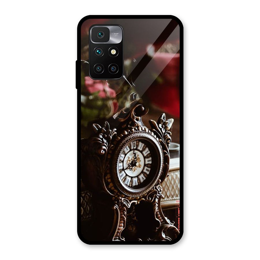 Ancient Clock Glass Back Case for Redmi 10 Prime