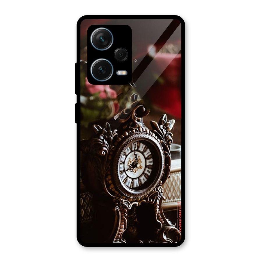 Ancient Clock Glass Back Case for Redmi Note 12 Pro Plus 5G