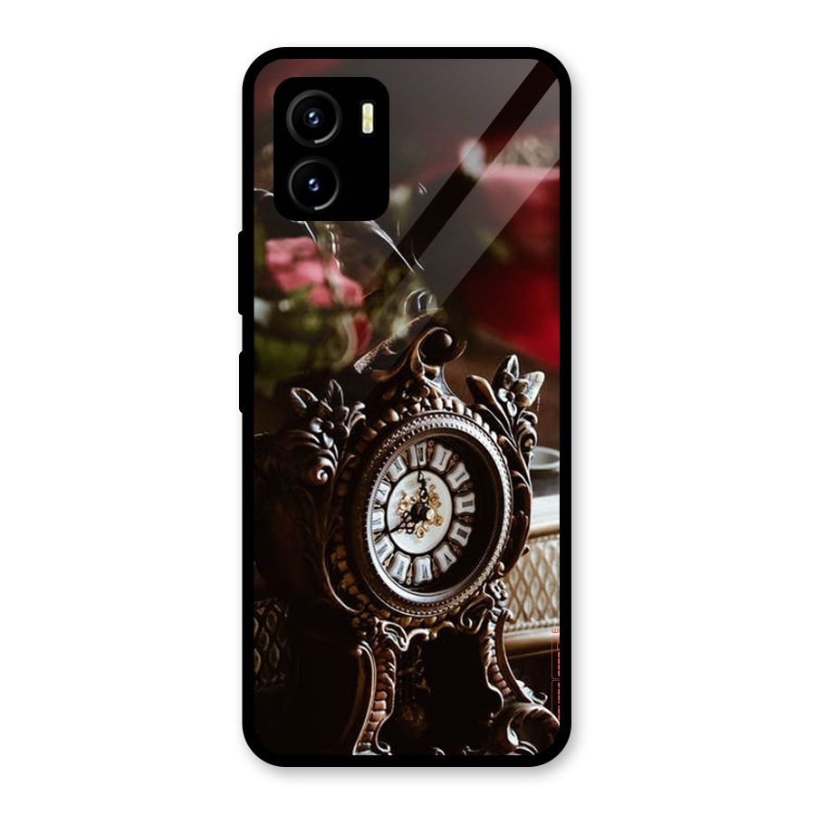 Ancient Clock Glass Back Case for Vivo Y15s