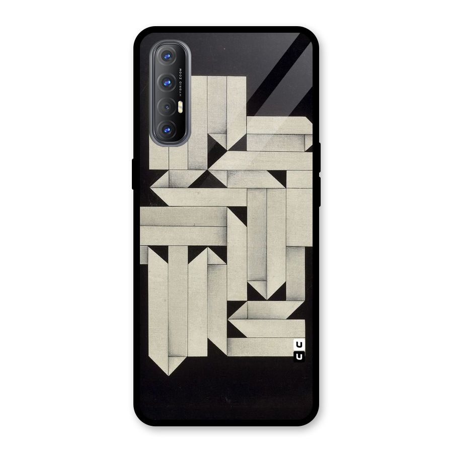 Ancient Rugged Glass Back Case for Oppo Reno3 Pro