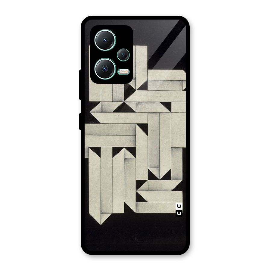 Ancient Rugged Glass Back Case for Redmi Note 12 5G