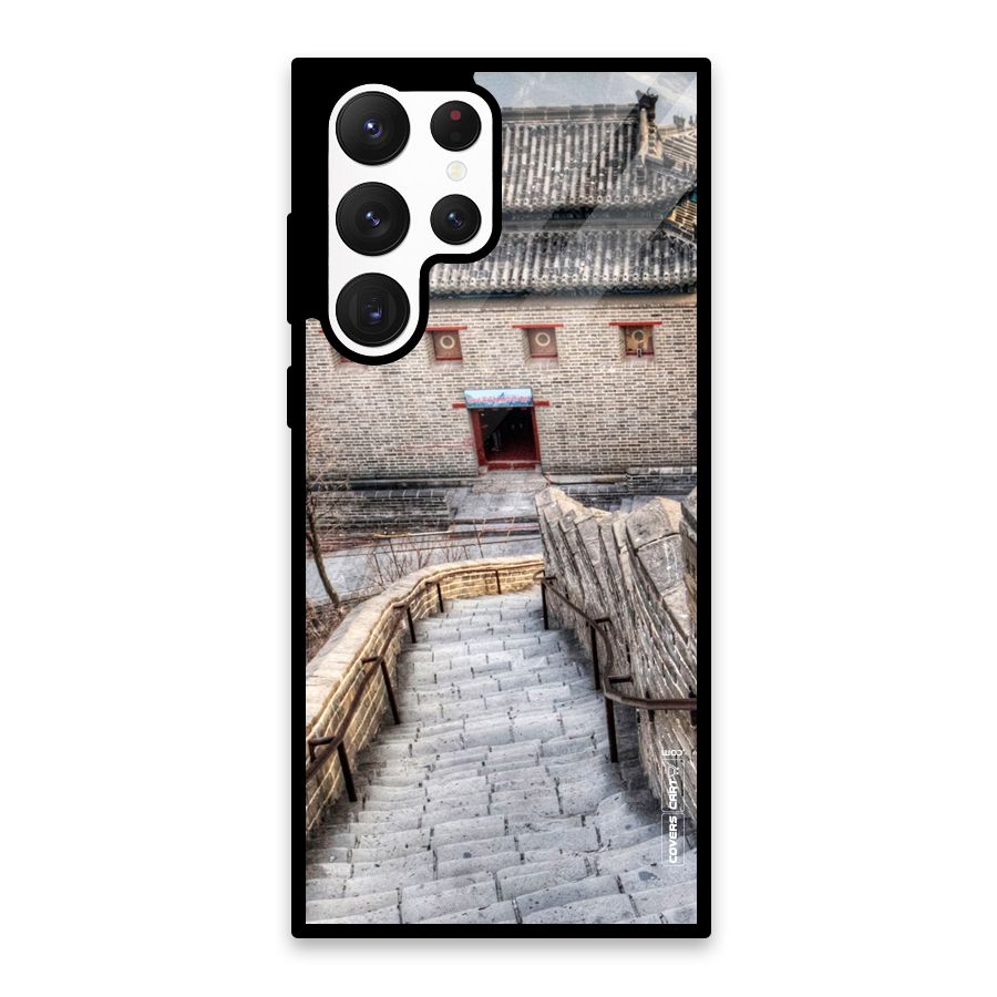 Ancient Strairs Glass Back Case for Galaxy S22 Ultra 5G