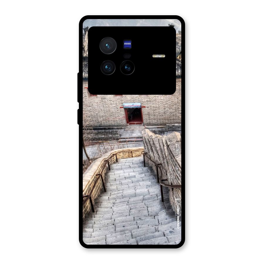 Ancient Strairs Glass Back Case for Vivo X80