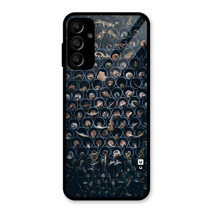 Ancient Wall Circles Glass Back Case for Galaxy A14 5G
