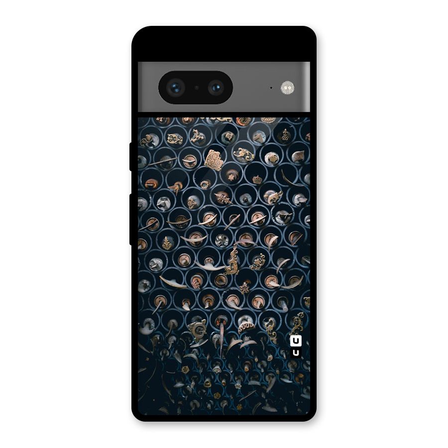 Ancient Wall Circles Glass Back Case for Google Pixel 7