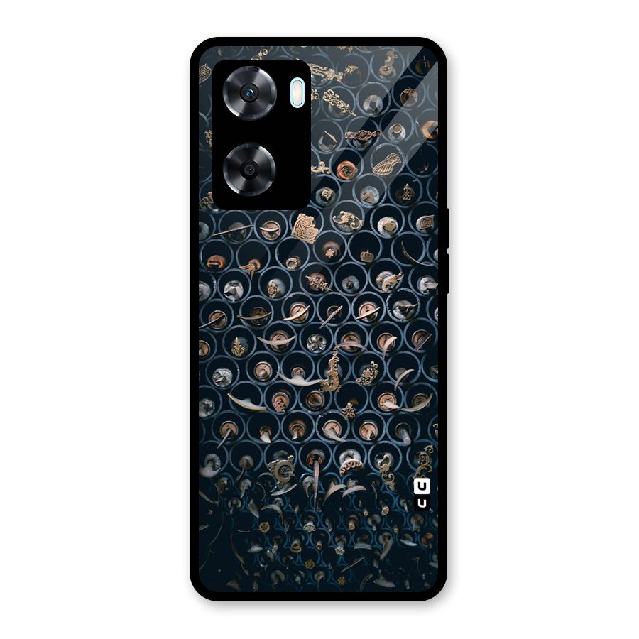 Ancient Wall Circles Glass Back Case for Oppo A77