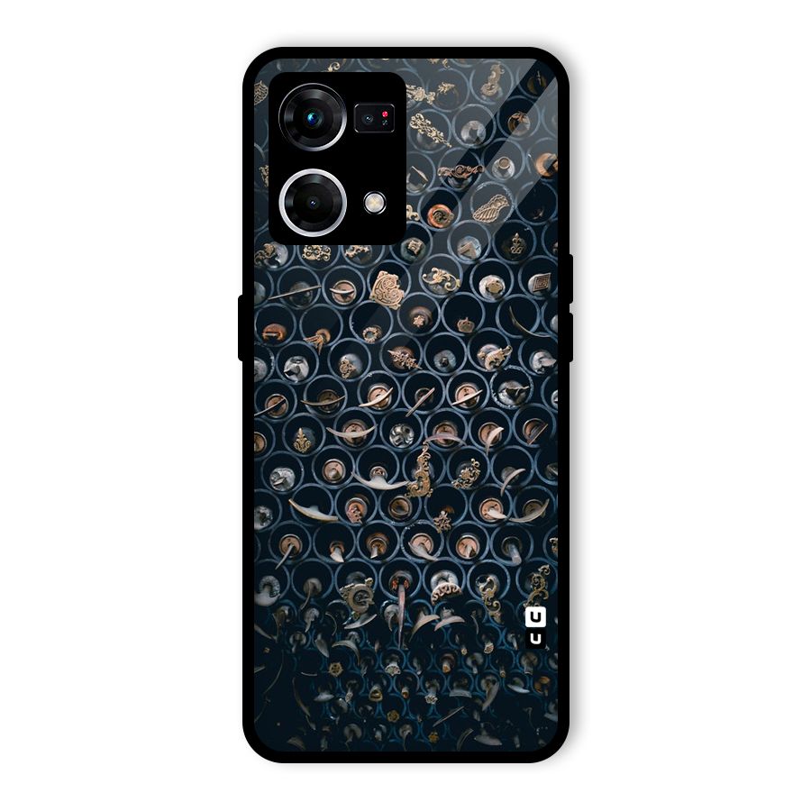 Ancient Wall Circles Glass Back Case for Oppo F21s Pro 4G