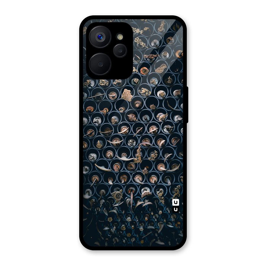 Ancient Wall Circles Glass Back Case for Realme 9i 5G