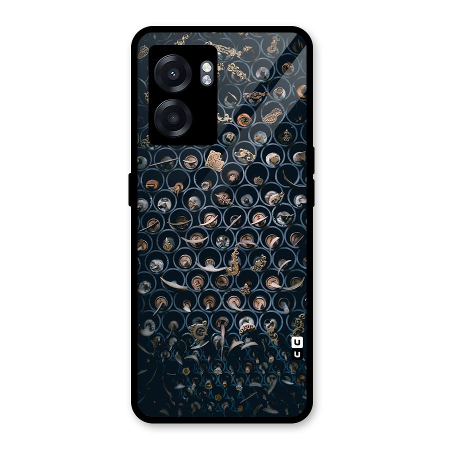 Ancient Wall Circles Glass Back Case for Realme Narzo 50 5G