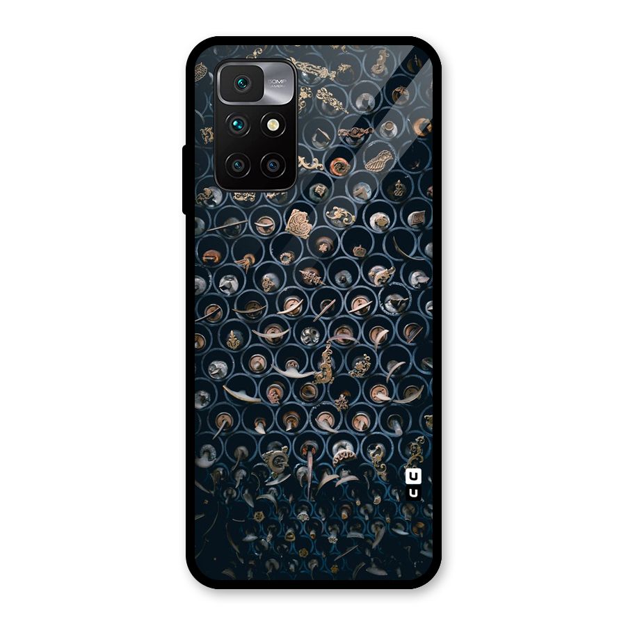 Ancient Wall Circles Glass Back Case for Redmi 10 Prime