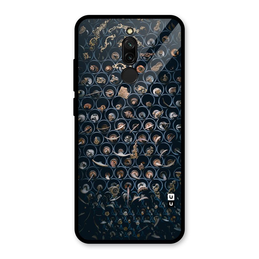 Ancient Wall Circles Glass Back Case for Redmi 8