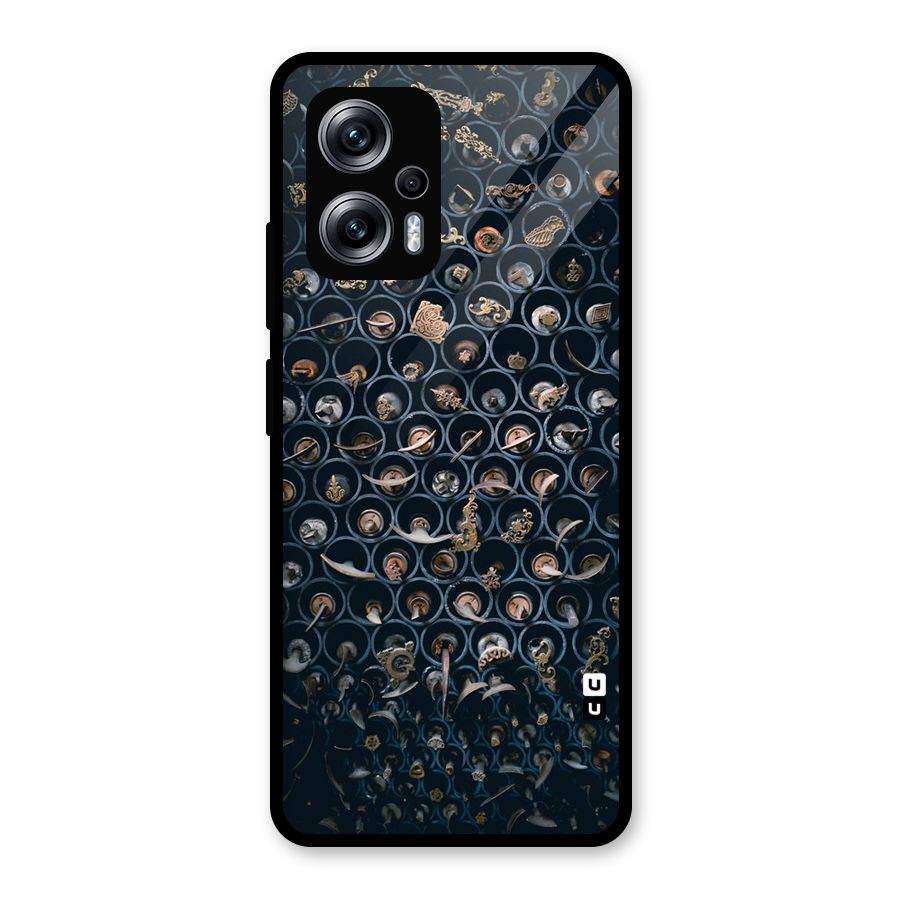 Ancient Wall Circles Glass Back Case for Redmi K50i
