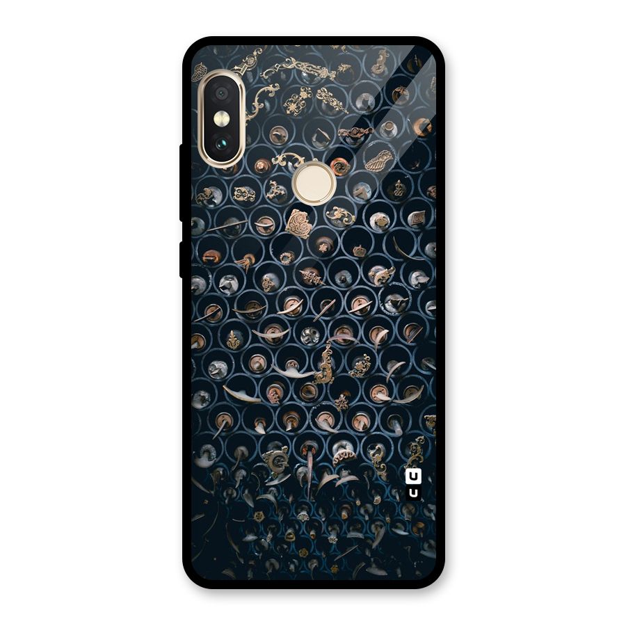 Ancient Wall Circles Glass Back Case for Redmi Note 5 Pro