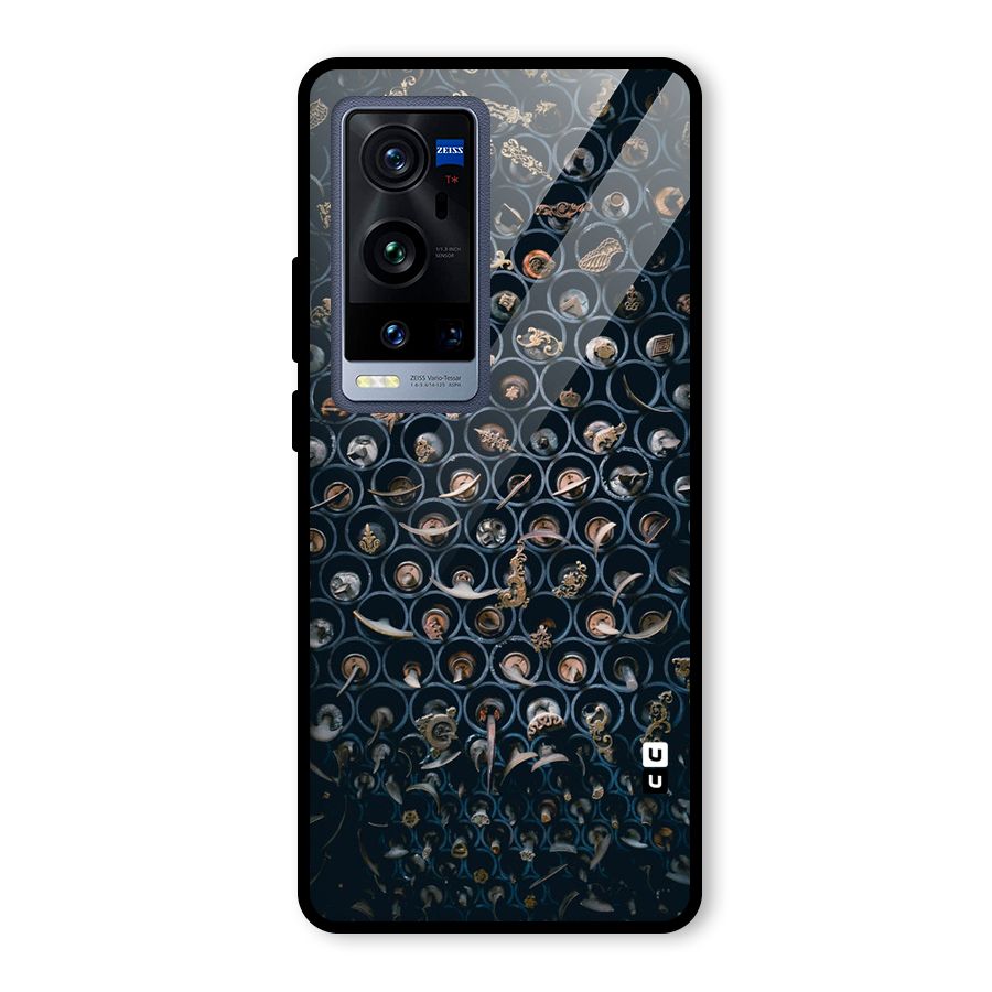 Ancient Wall Circles Glass Back Case for Vivo X60 Pro Plus