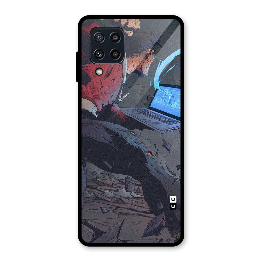 Angry Programmer Glass Back Case for Galaxy M32