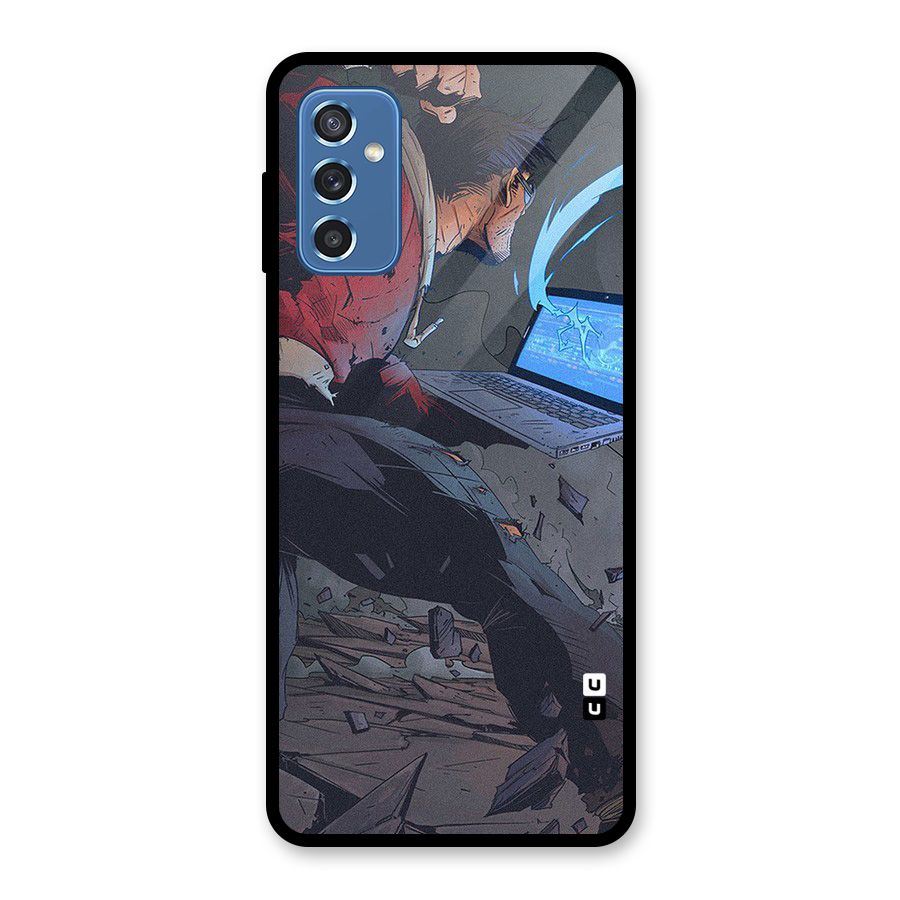 Angry Programmer Glass Back Case for Galaxy M52 5G