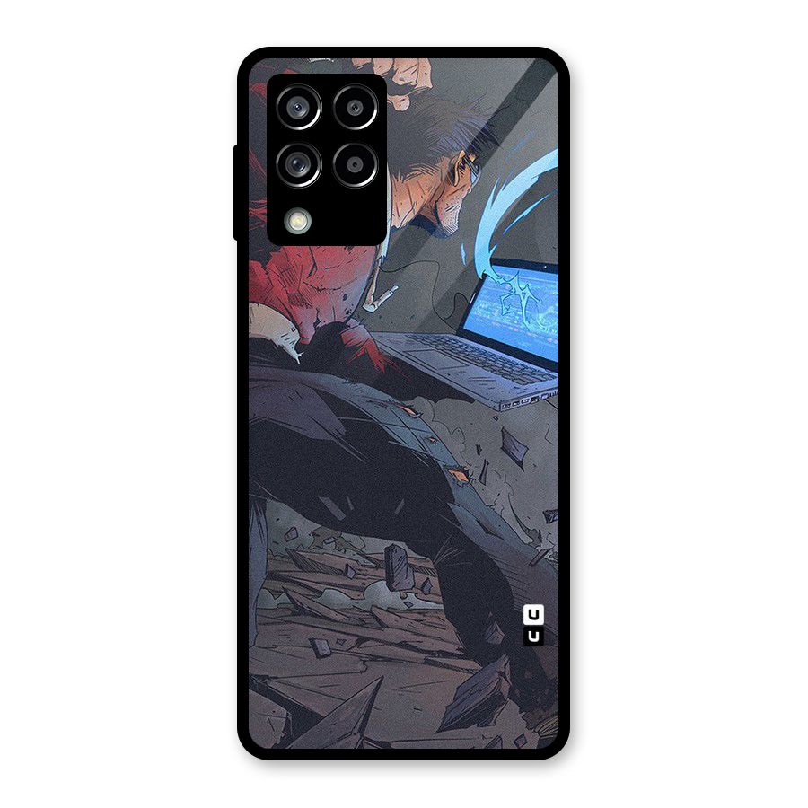 Angry Programmer Glass Back Case for Galaxy M53 5G