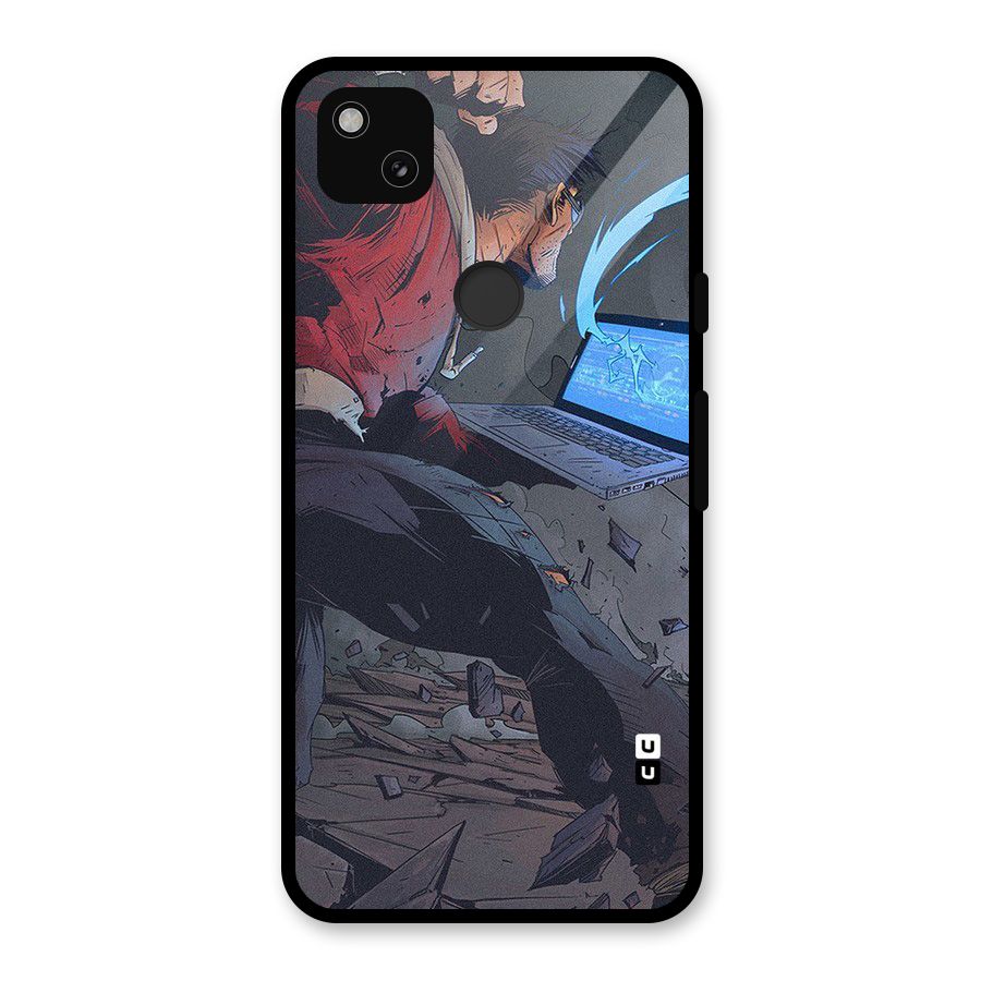 Angry Programmer Glass Back Case for Google Pixel 4a