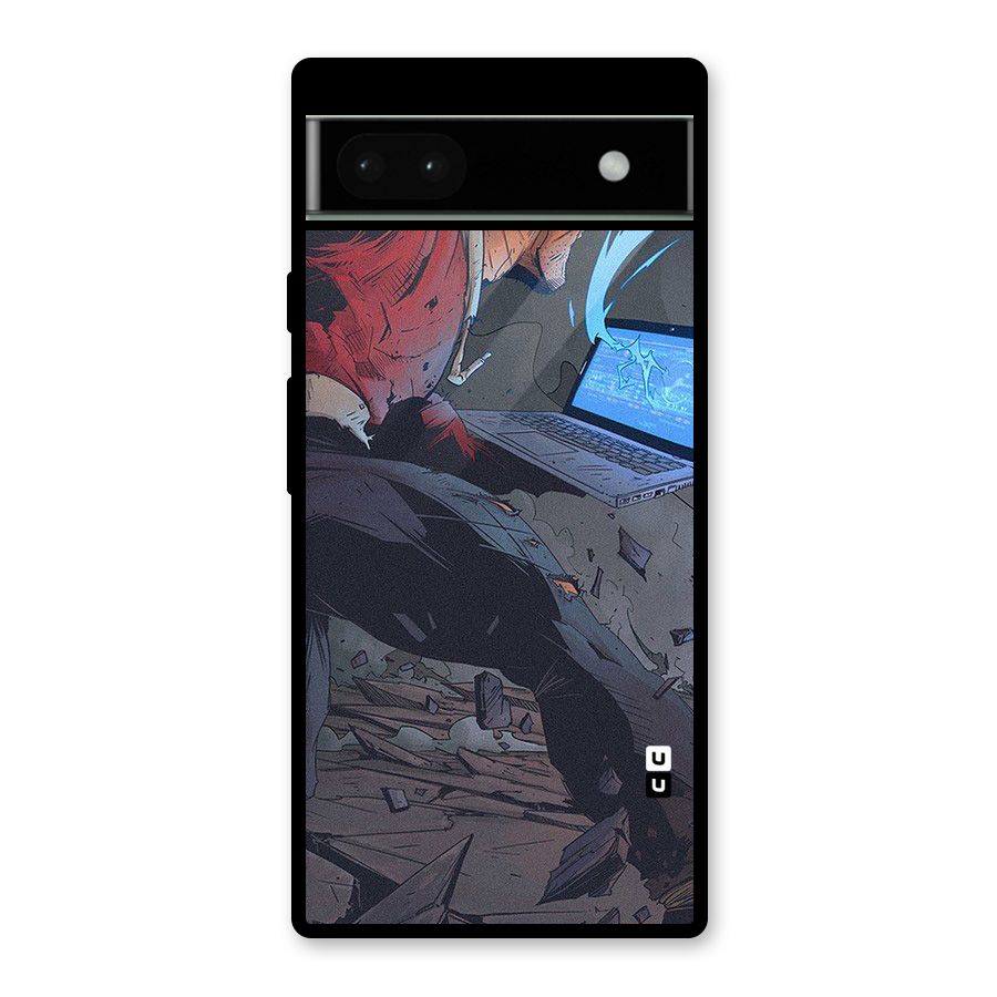 Angry Programmer Glass Back Case for Google Pixel 6a