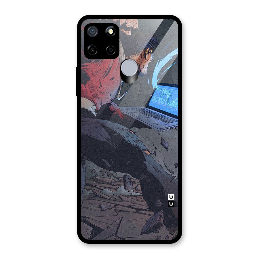 Angry Programmer Glass Back Case for Realme Narzo 20
