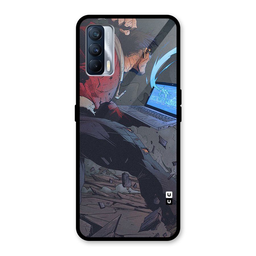 Angry Programmer Glass Back Case for Realme X7