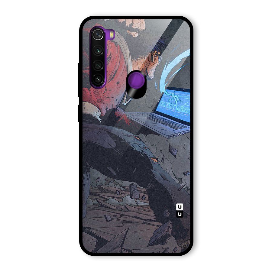 Angry Programmer Glass Back Case for Redmi Note 8