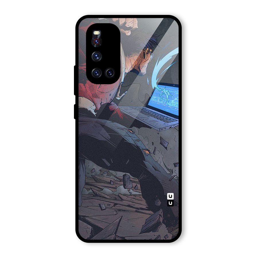 Angry Programmer Glass Back Case for Vivo V19
