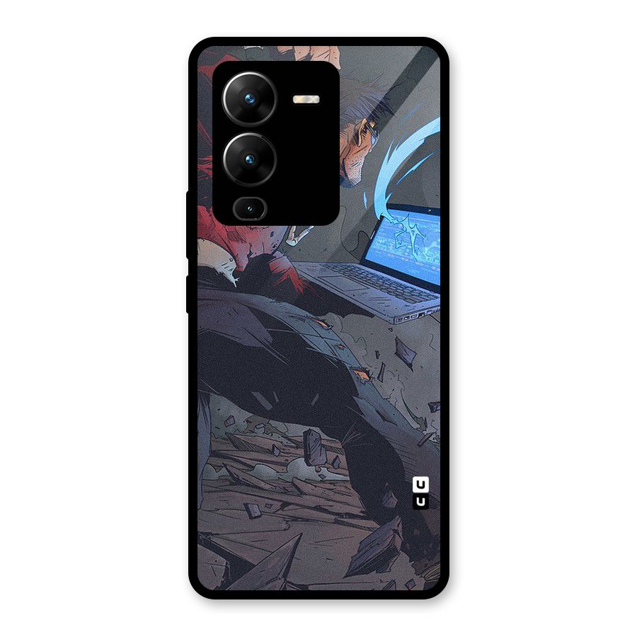 Angry Programmer Glass Back Case for Vivo V25 Pro