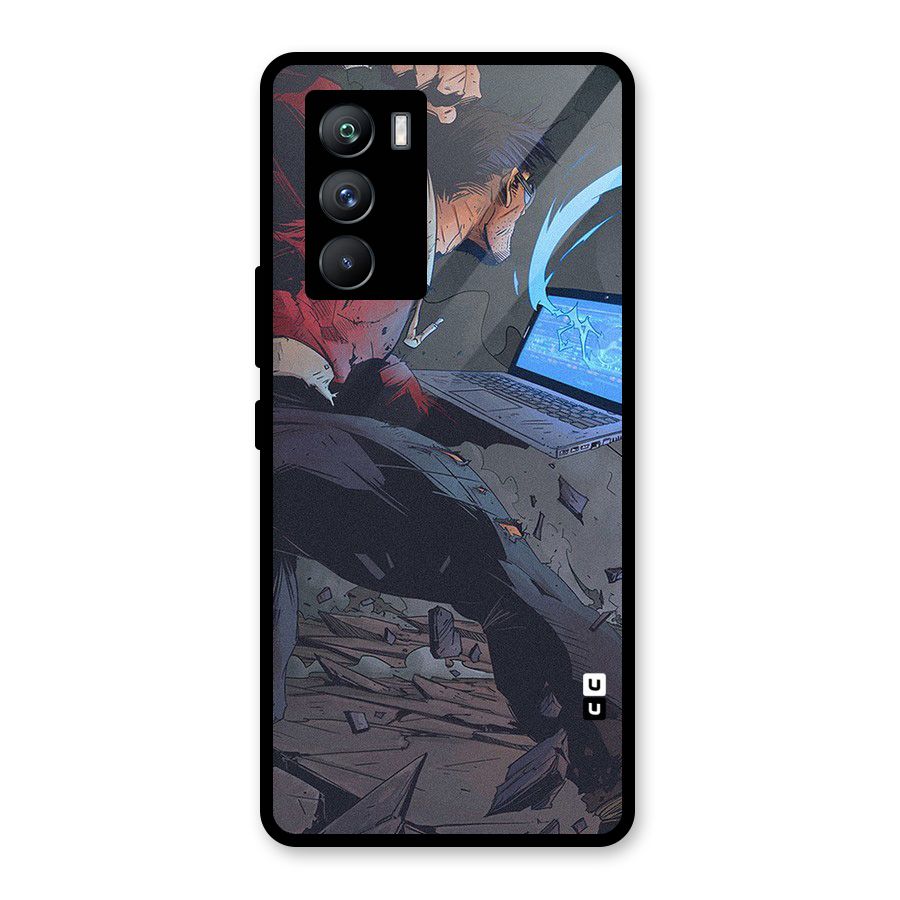 Angry Programmer Glass Back Case for Vivo iQOO 9 SE
